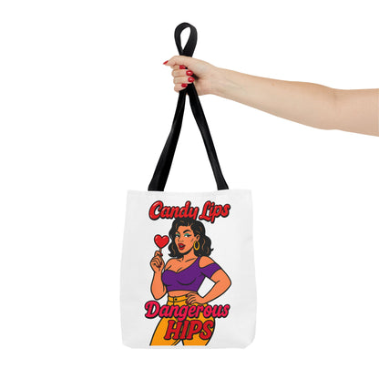 Vintage Pin-Up Style Tote Bag, Fun Summer Tote, Retro Handbag, Gift for Her, Stylish Grocery Bag, Cute Everyday Bag