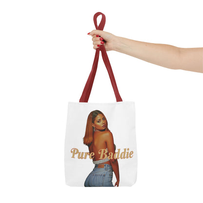 Stylish Tote Bag - Pure Baddie | Trendy Accessory for Fashion Lovers, Summer Outings, Festivals, Gift for Friends, Everyday Use