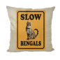 slow bengals Throw Pillows