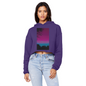 Twilight Cropped Raw Edge Boyfriend Hoodie