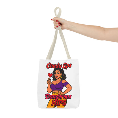 Vintage Pin-Up Style Tote Bag, Fun Summer Tote, Retro Handbag, Gift for Her, Stylish Grocery Bag, Cute Everyday Bag