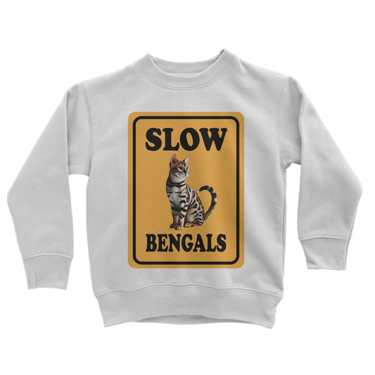 slow bengals Classic Kids Sweatshirt