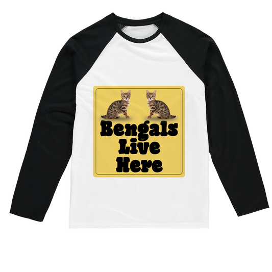 Bengals Sublimation Baseball Long Sleeve T-Shirt