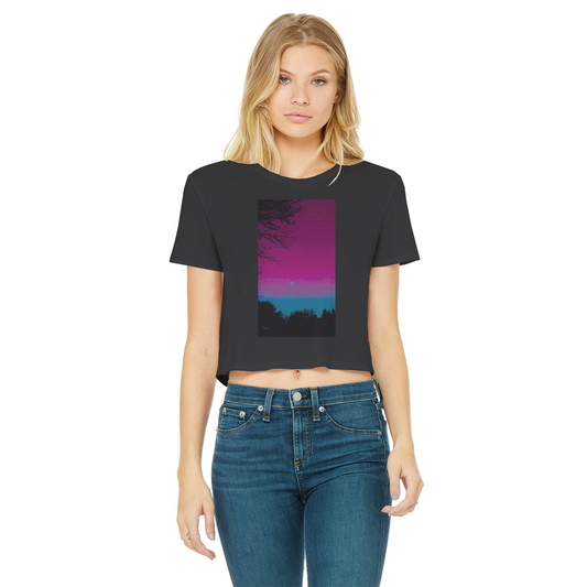 Twilight Classic Women's Cropped Raw Edge T-Shirt