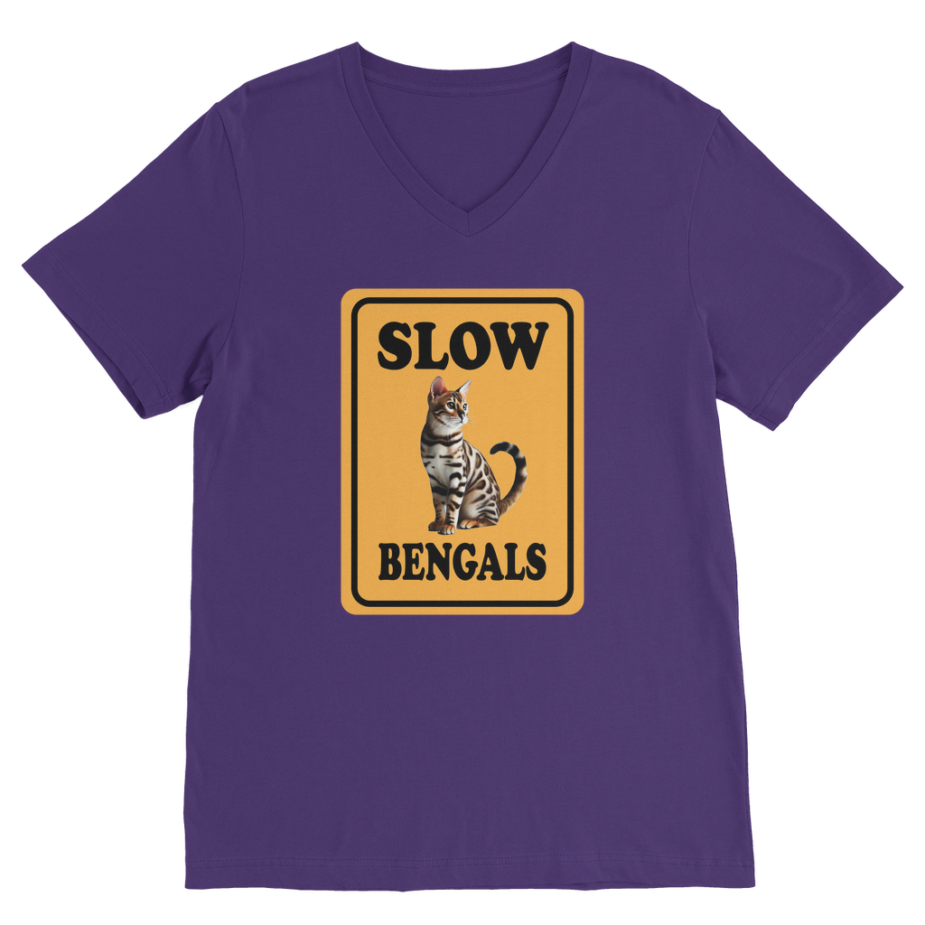 slow bengals Classic V-Neck T-Shirt