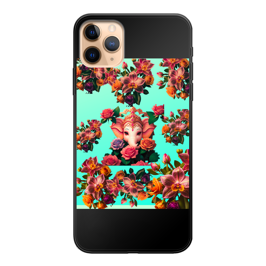 Harmonious Back Printed Black Soft Phone Case