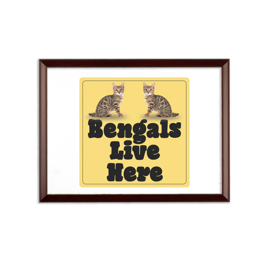 Bengals Sublimation Wall Plaque