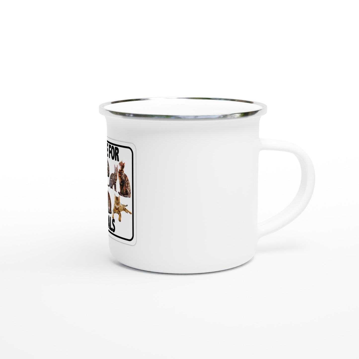 White 12oz Enamel Mug