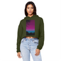 Twilight Cropped Raw Edge Boyfriend Hoodie