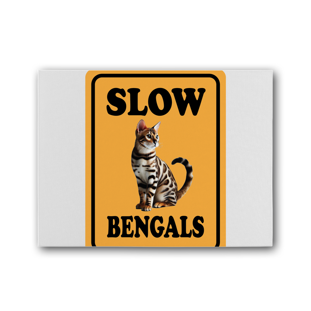 slow bengals Premium Stretched Canvas