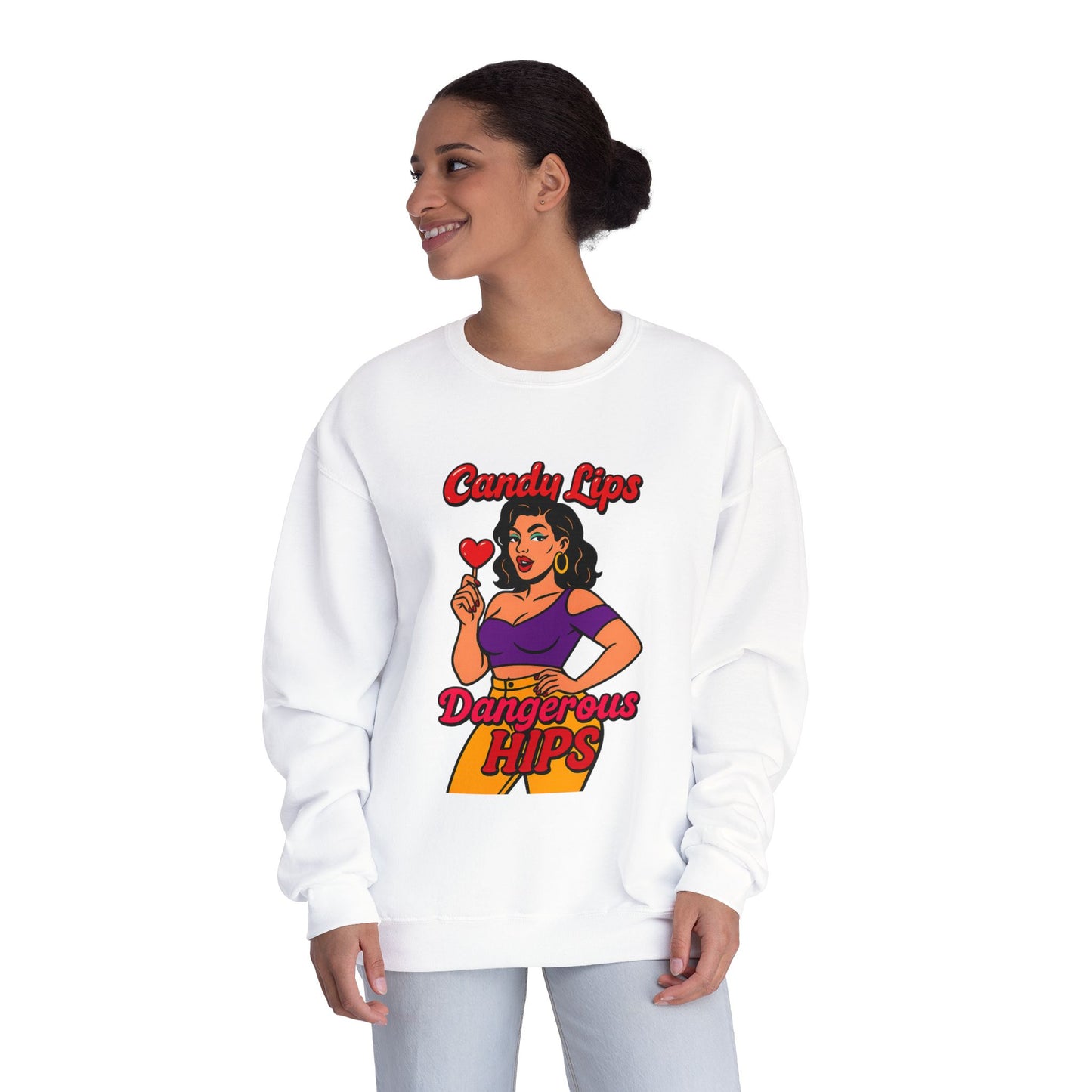 Sweet & Sassy Crewneck Sweatshirt, Cozy Gift, Trendy Apparel, Casual Outfit, Birthday/Party Wear