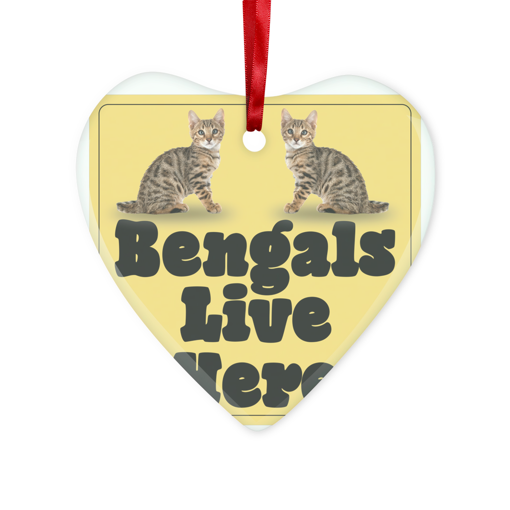 Bengals Glass Hanging Ornament