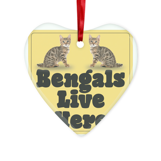 Bengals Glass Hanging Ornament