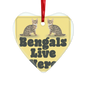 Bengals Glass Hanging Ornament