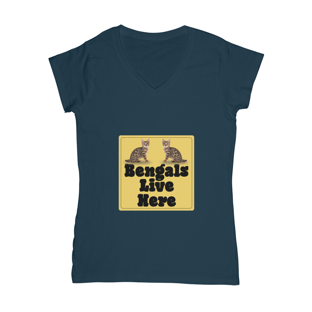 Bengals Classic Women's V-Neck T-Shirt