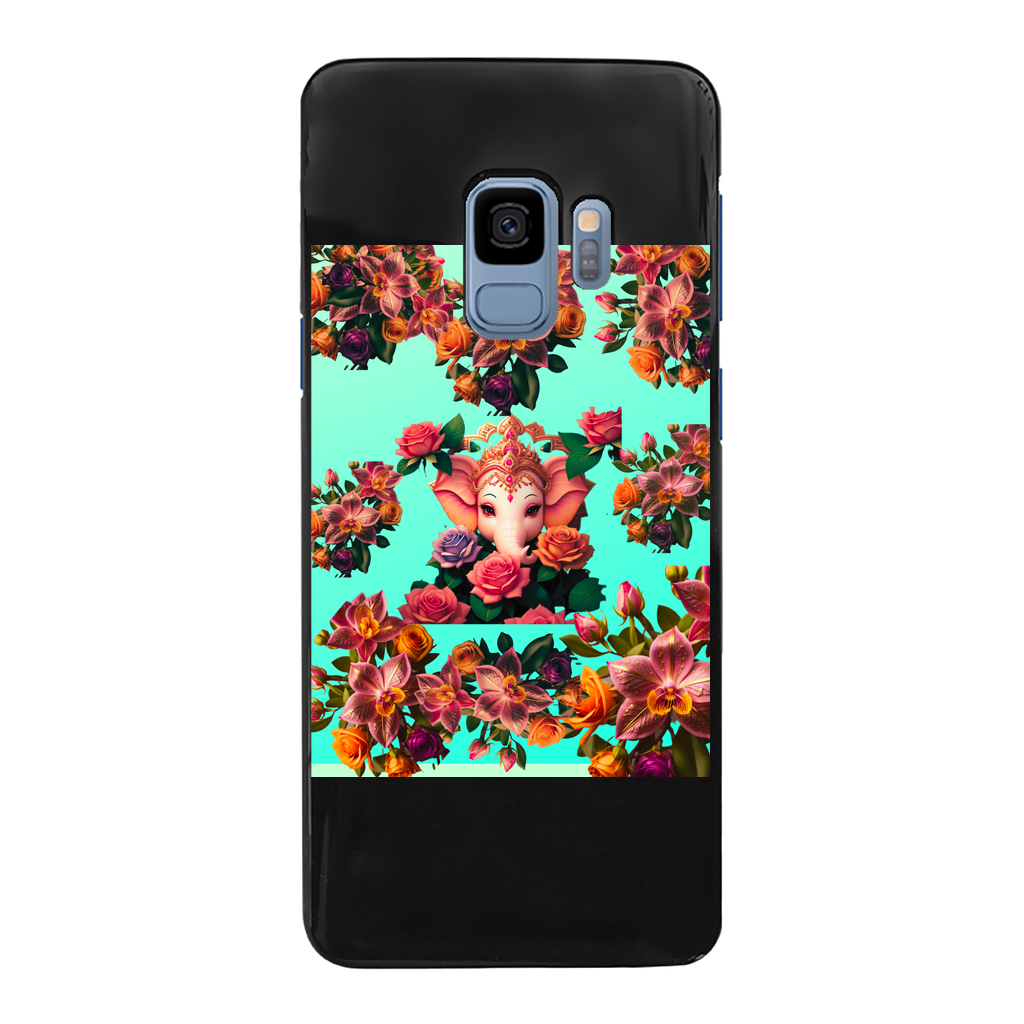 Harmonious Back Printed Black Hard Phone Case