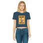 slow bengals Classic Women's Cropped Raw Edge T-Shirt