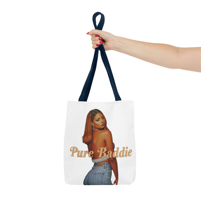 Stylish Tote Bag - Pure Baddie | Trendy Accessory for Fashion Lovers, Summer Outings, Festivals, Gift for Friends, Everyday Use