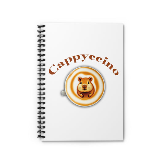 Cappuccino Spiral Notebook - Cute Coffee Design for Writers and Students