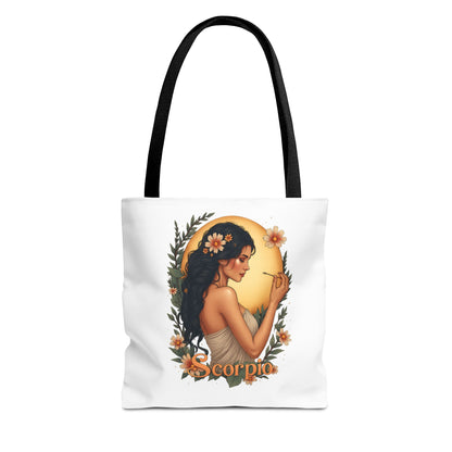 Scorpio  Tote Bag — Floral Astrological Gift