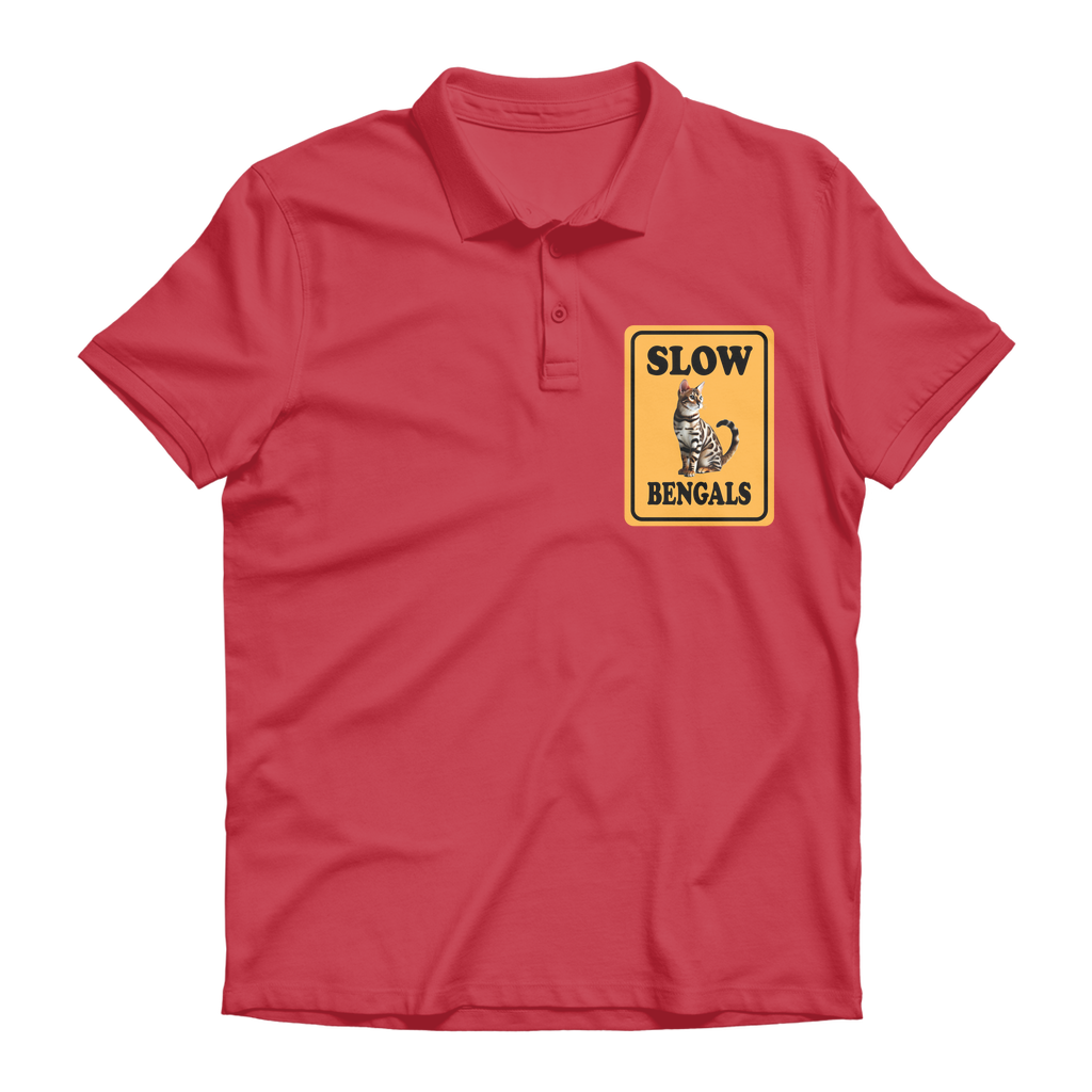 slow bengals Premium Adult Polo Shirt