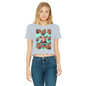 Harmonious Classic Women's Cropped Raw Edge T-Shirt