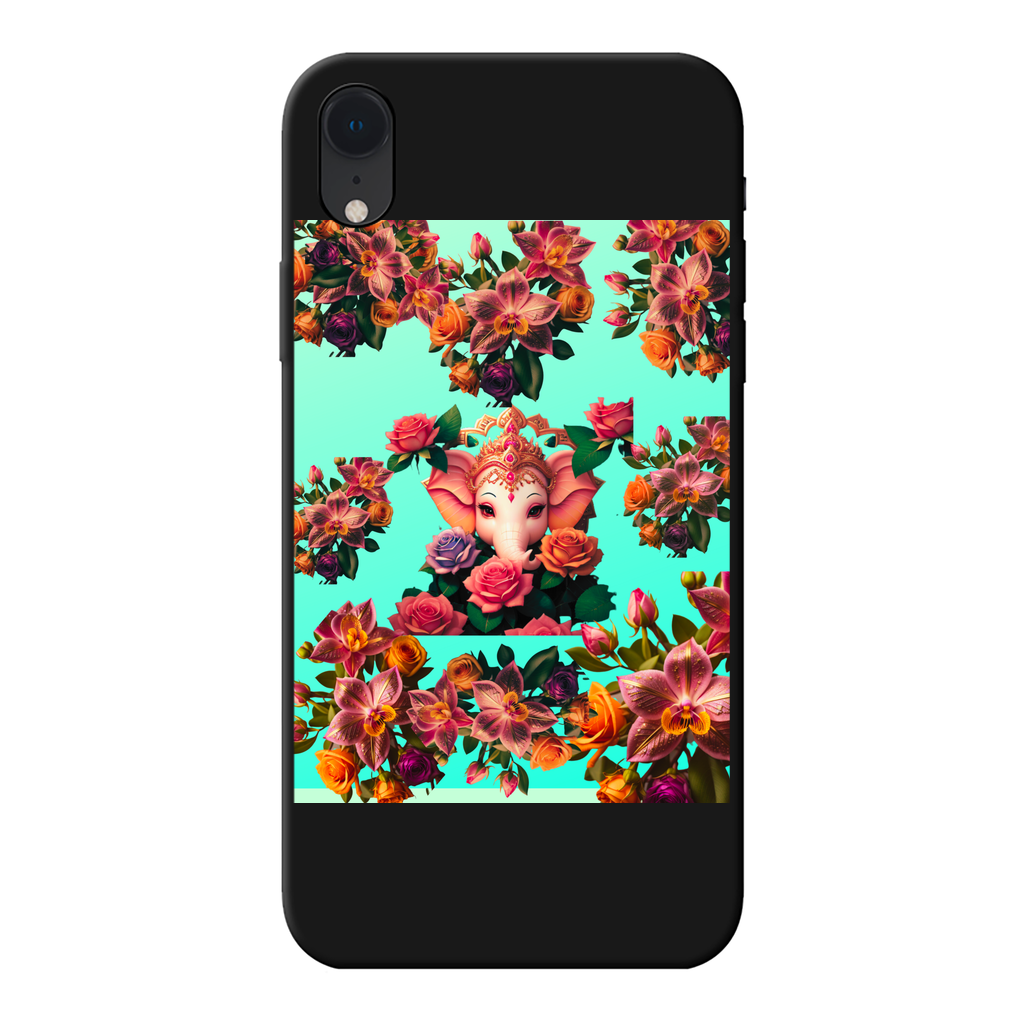 Harmonious Back Printed Black Soft Phone Case