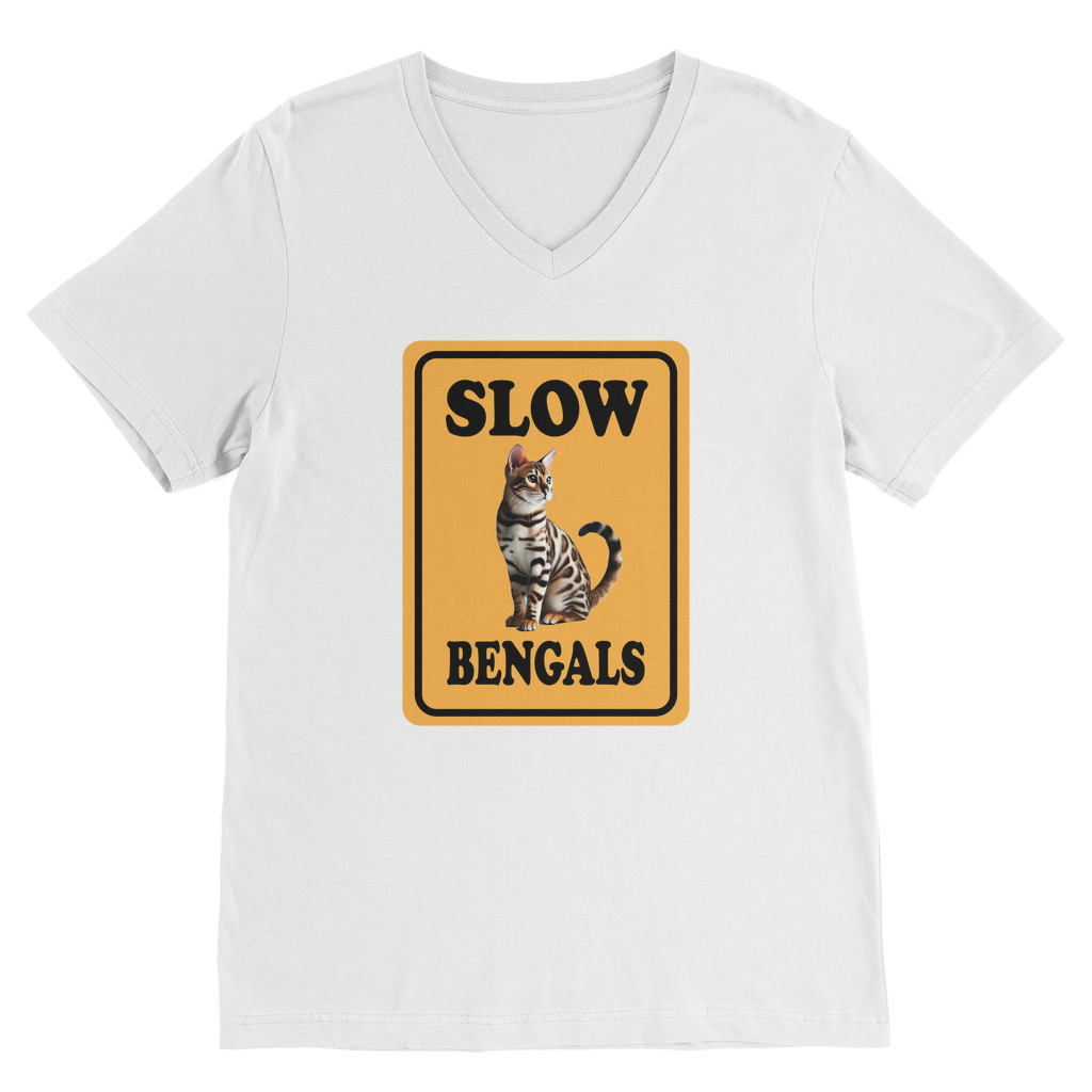 slow bengals Classic V-Neck T-Shirt