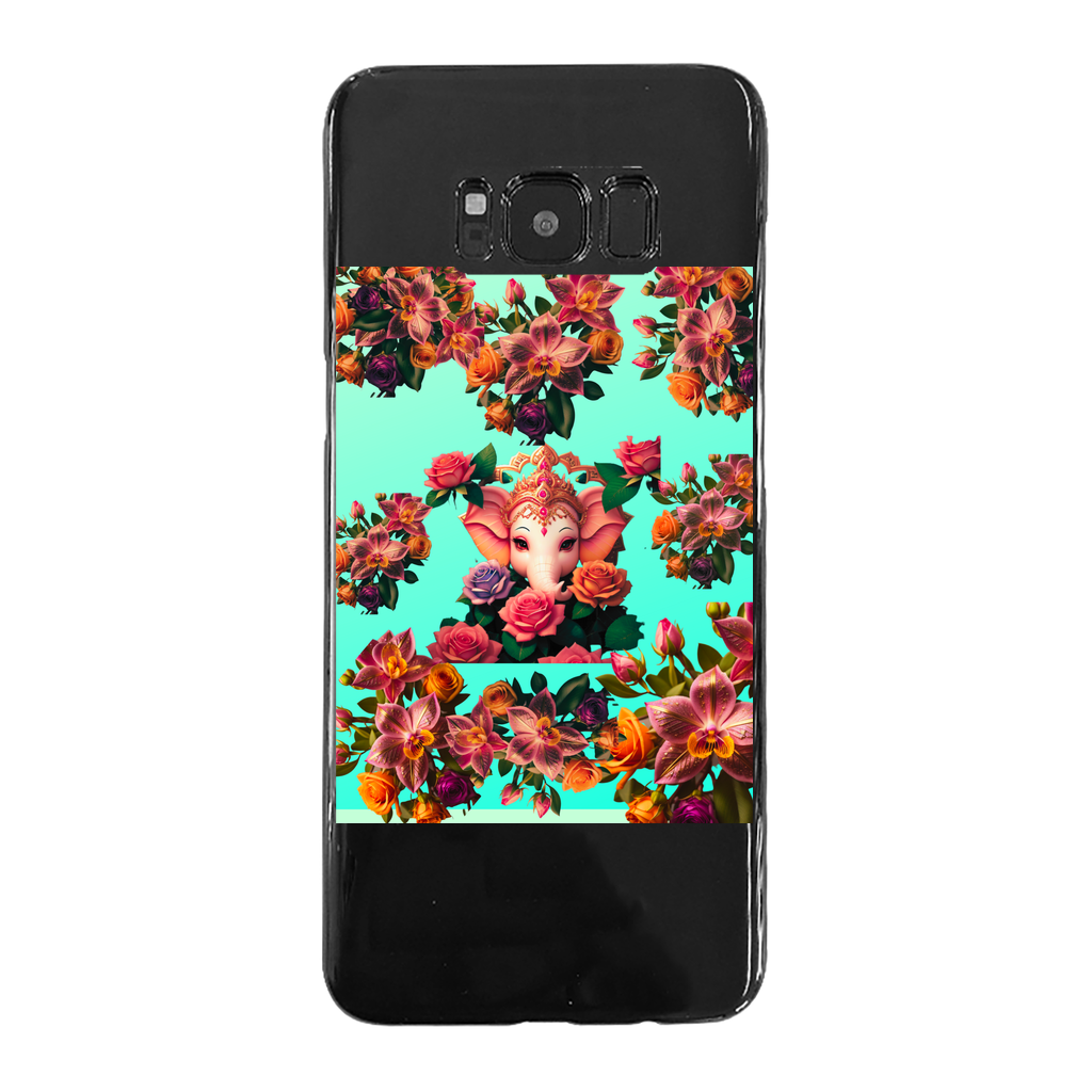 Harmonious Back Printed Black Soft Phone Case