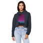 Twilight Cropped Raw Edge Boyfriend Hoodie