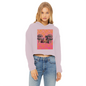 Best Friend Ladies Cropped Raw Edge Hoodie