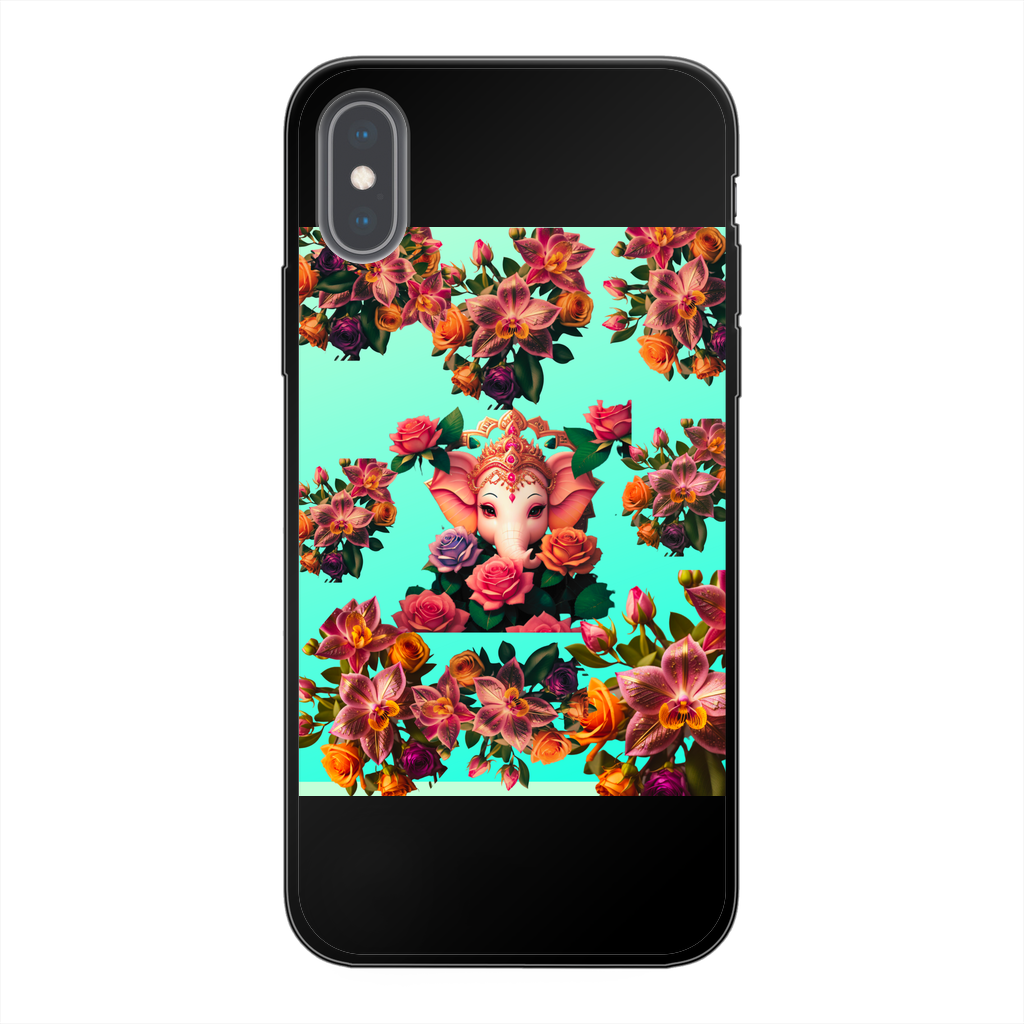 Harmonious Back Printed Black Soft Phone Case