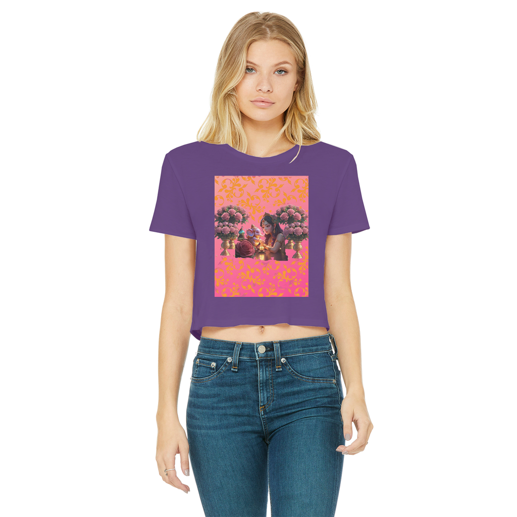 Best Friend Classic Women's Cropped Raw Edge T-Shirt