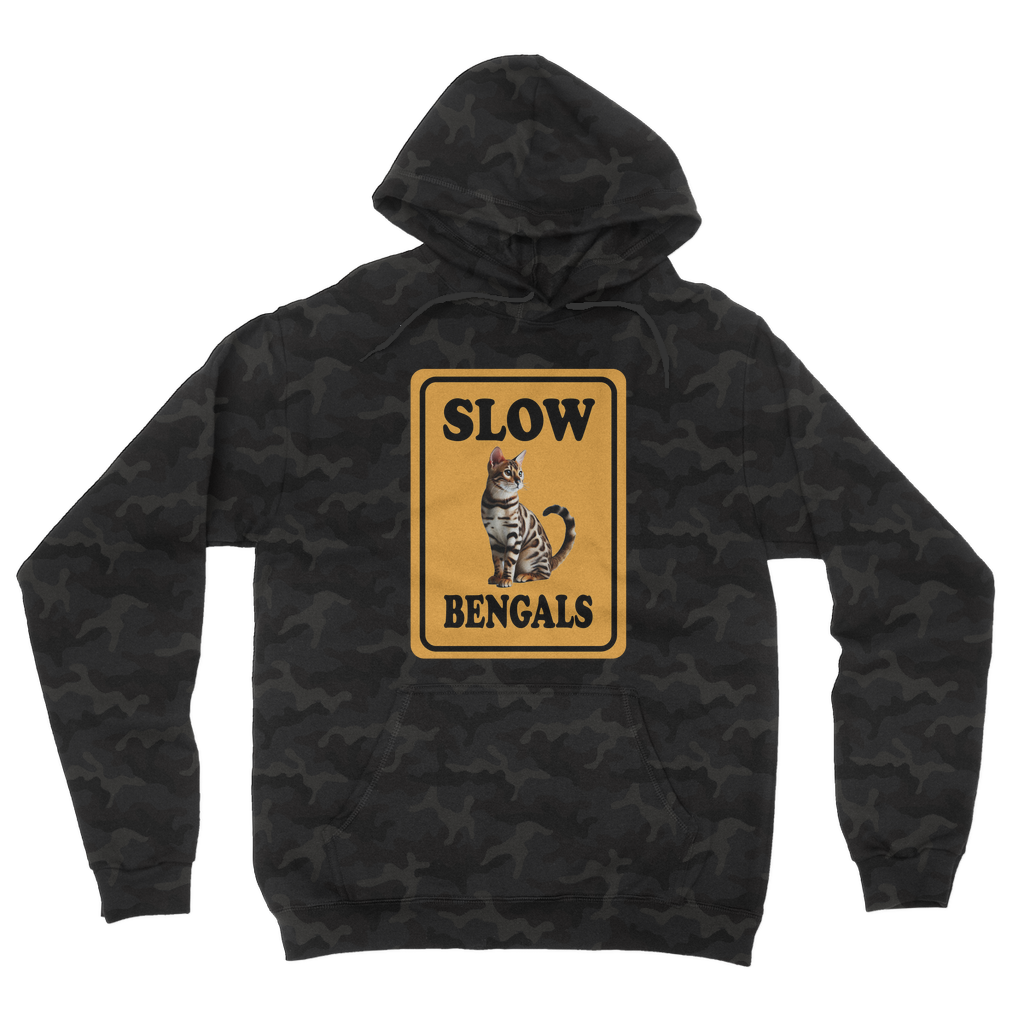 slow bengals Camouflage Adult Hoodie