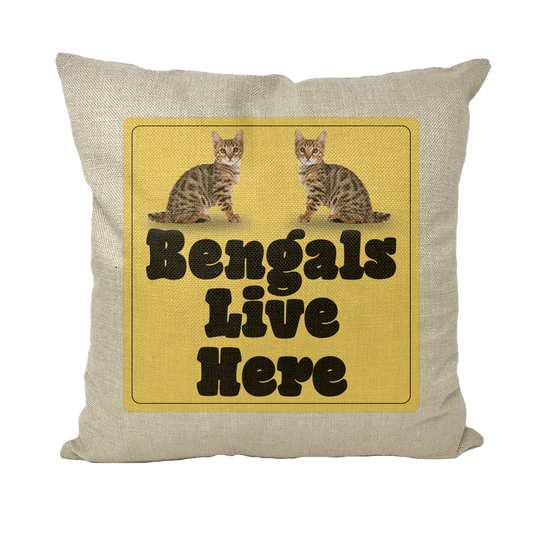 Bengals Bengal Crossing Throw Pillow with Insert