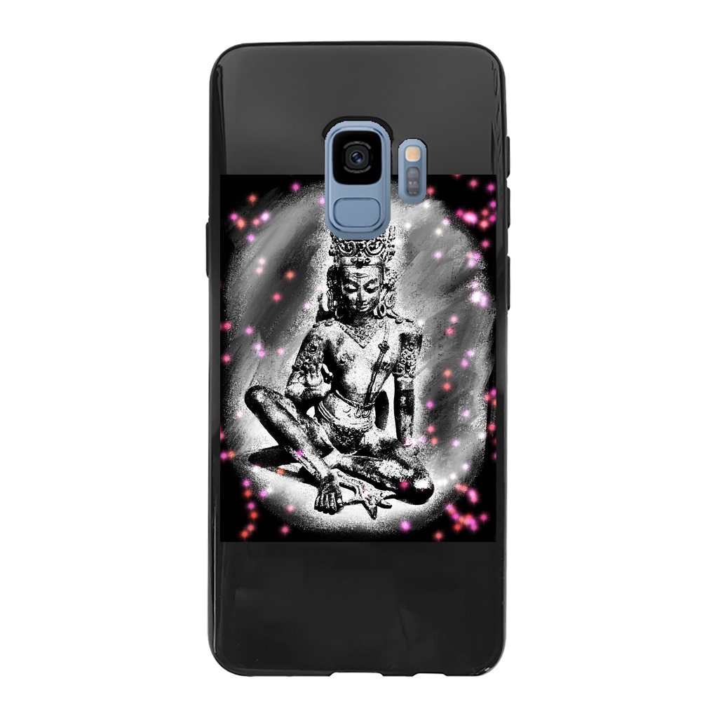 Good Fortune Back Printed Black Soft Phone Case