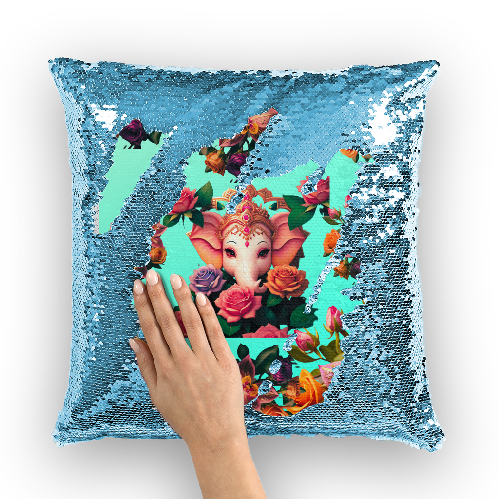 Harmonious Sequin Cushion Cover