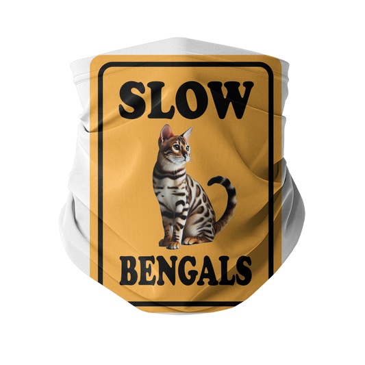 slow bengals Sublimation Neck Gaiter