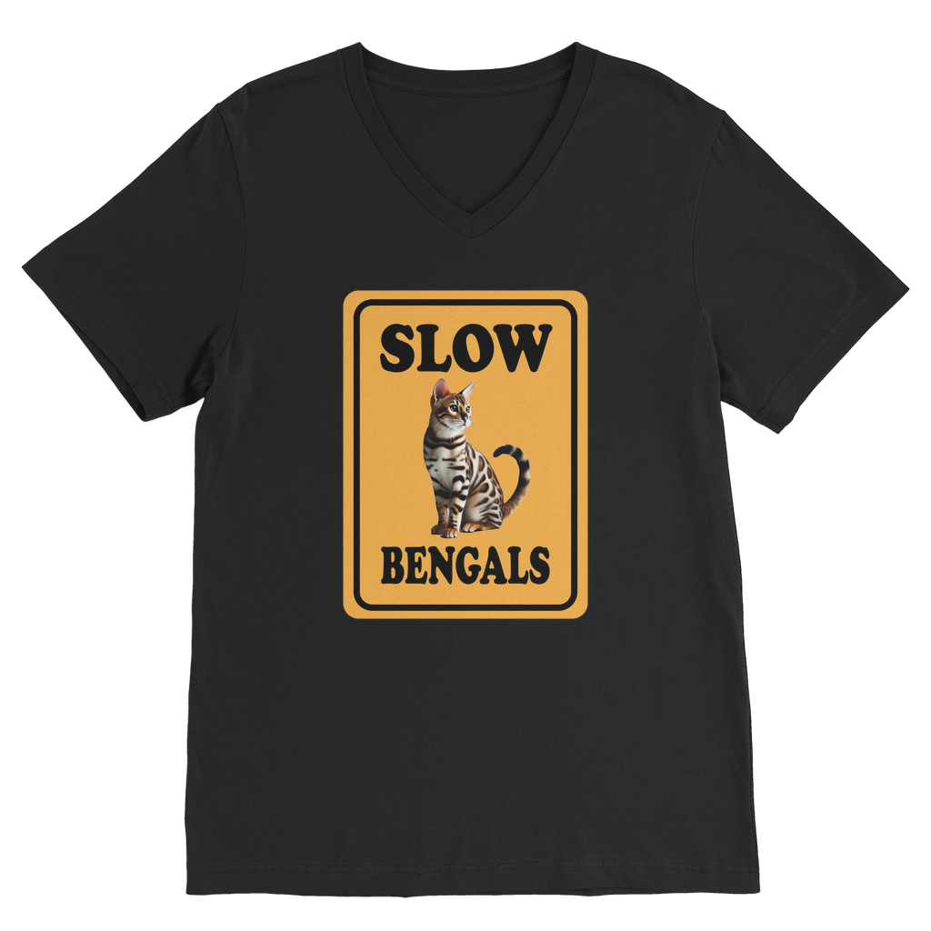 slow bengals Premium V-Neck T-Shirt