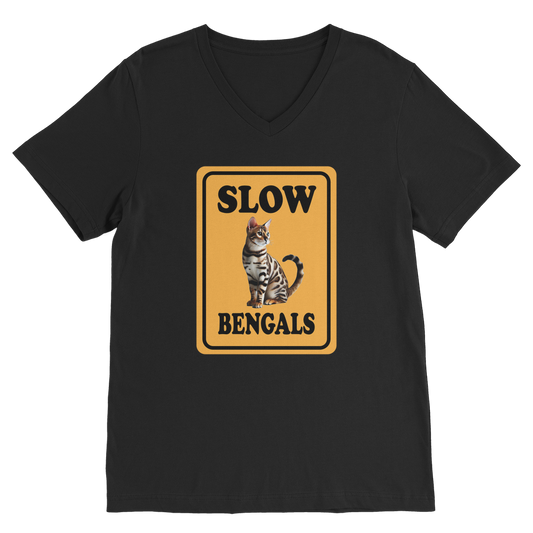 slow bengals Premium V-Neck T-Shirt