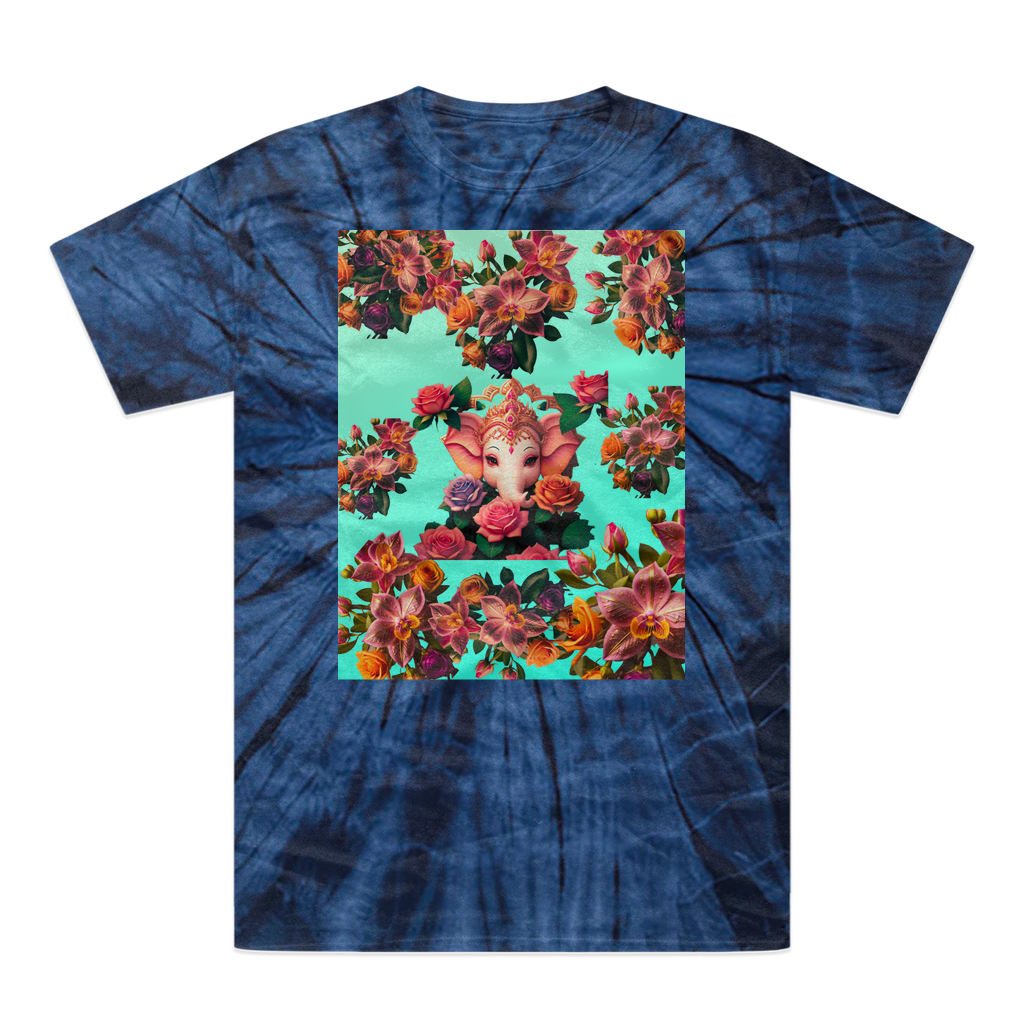 Harmonious Tonal Spider Tie-Dye T-Shirt