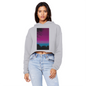 Twilight Cropped Raw Edge Boyfriend Hoodie