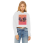 Best Friend Ladies Cropped Raw Edge Hoodie