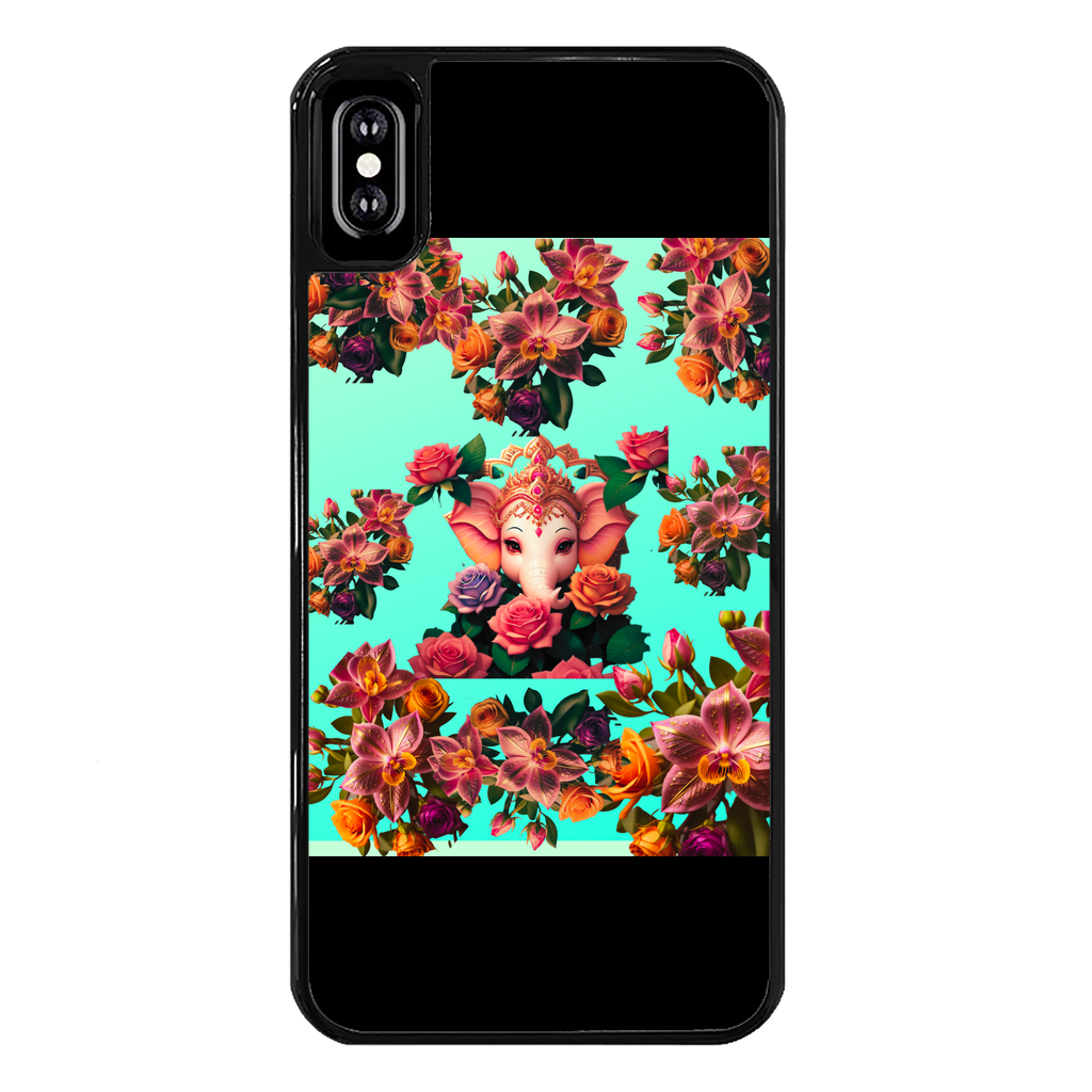 Harmonious Back Printed Black Hard Phone Case