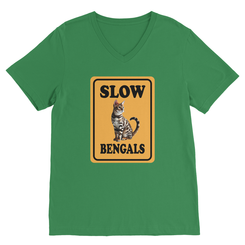 slow bengals Classic V-Neck T-Shirt