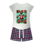 Harmonious Women's Sleepy Tee and Flannel Short