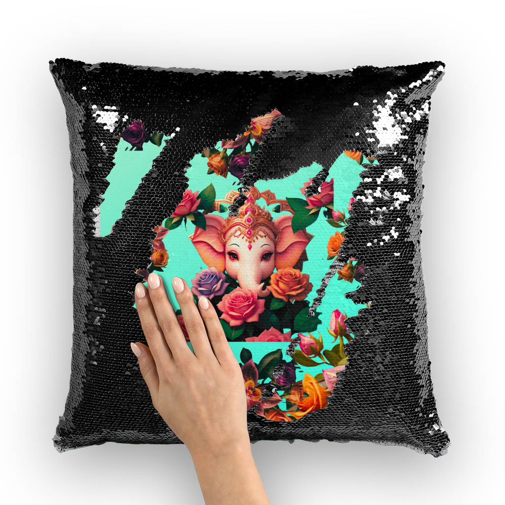 Harmonious Sequin Cushion Cover