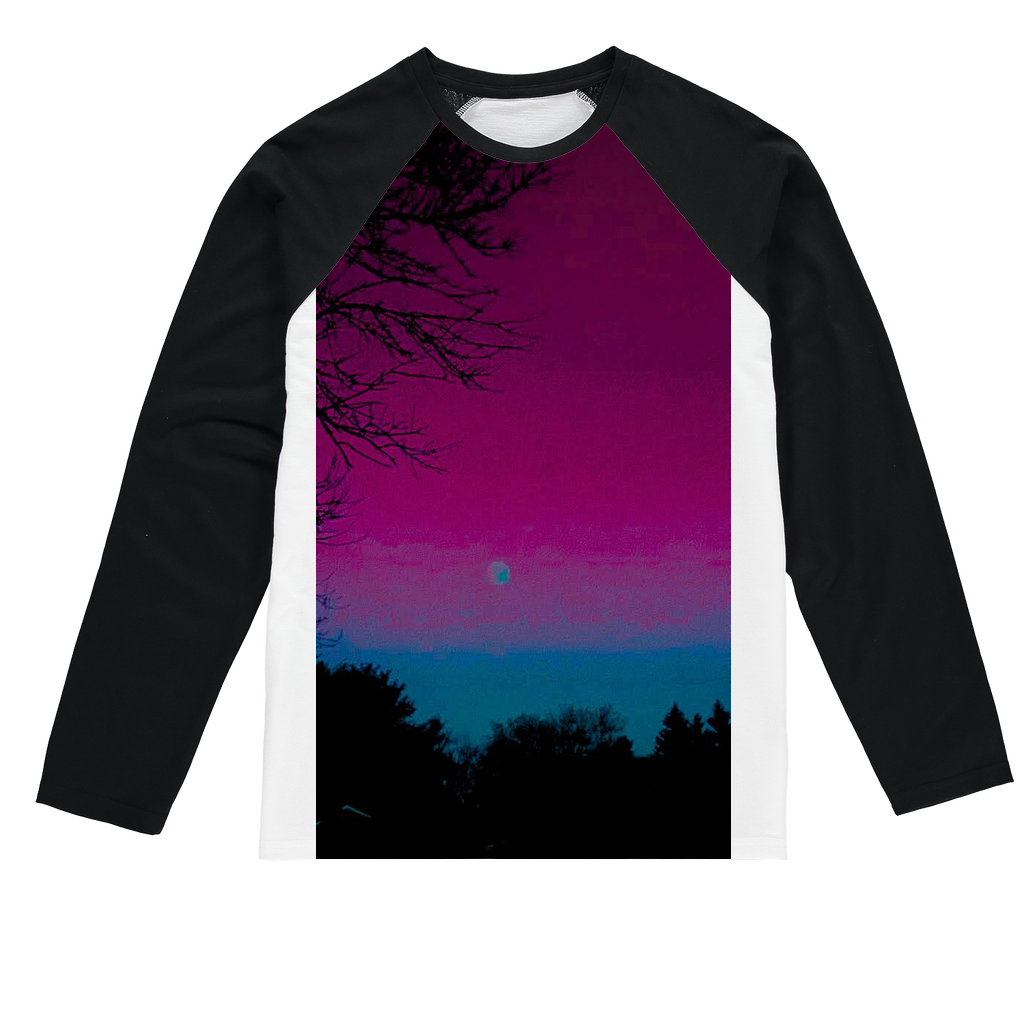 Twilight Sublimation Baseball Long Sleeve T-Shirt