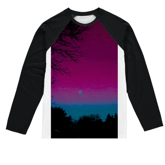 Twilight Sublimation Baseball Long Sleeve T-Shirt