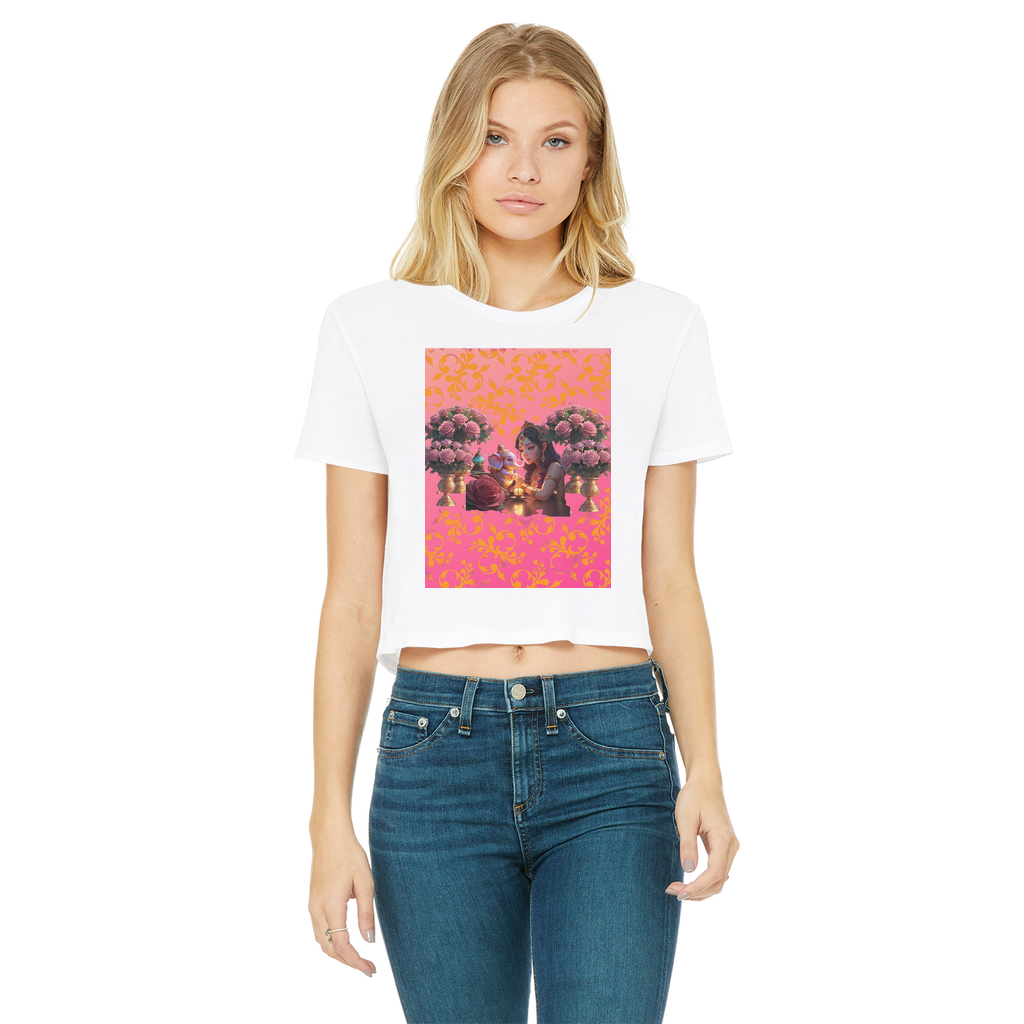 Best Friend Classic Women's Cropped Raw Edge T-Shirt